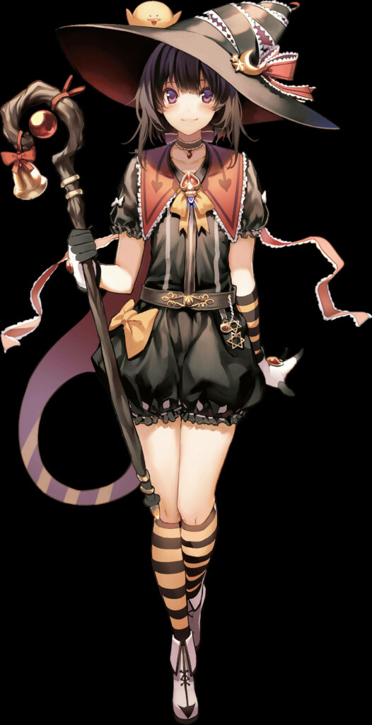 Charming Witch Character Wallpaper for iPhone Screens
