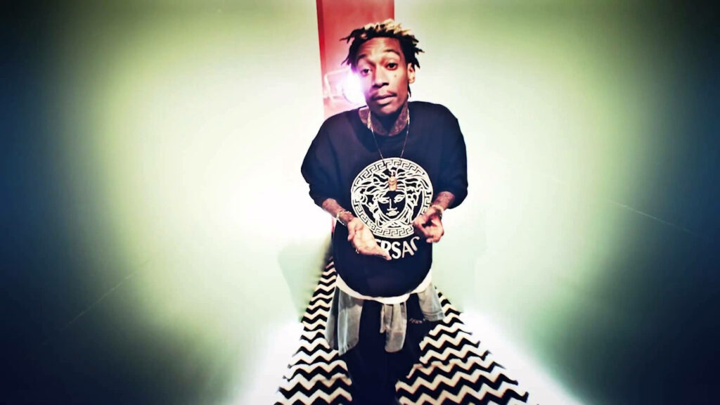Wiz Khalifa Wallpaper: Unique Security Cam View with Zig-Zag Floor