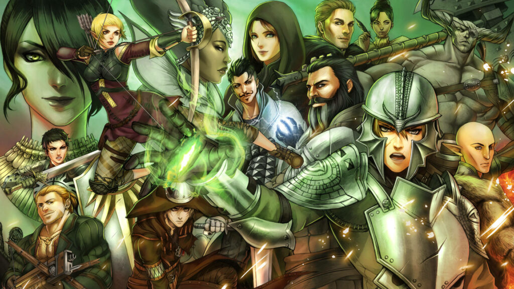 Dragon Age: Inquisition Wallpaper - Epic Fantasy Characters Ready for Battle