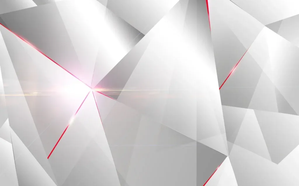 Mesmerizing Ivory Abstraction: Glimmering White-Red-Gold HD Wallpaper