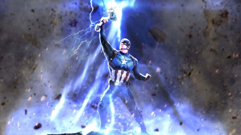 The Mighty Captain: Unleashing Thunderous Power Wallpaper