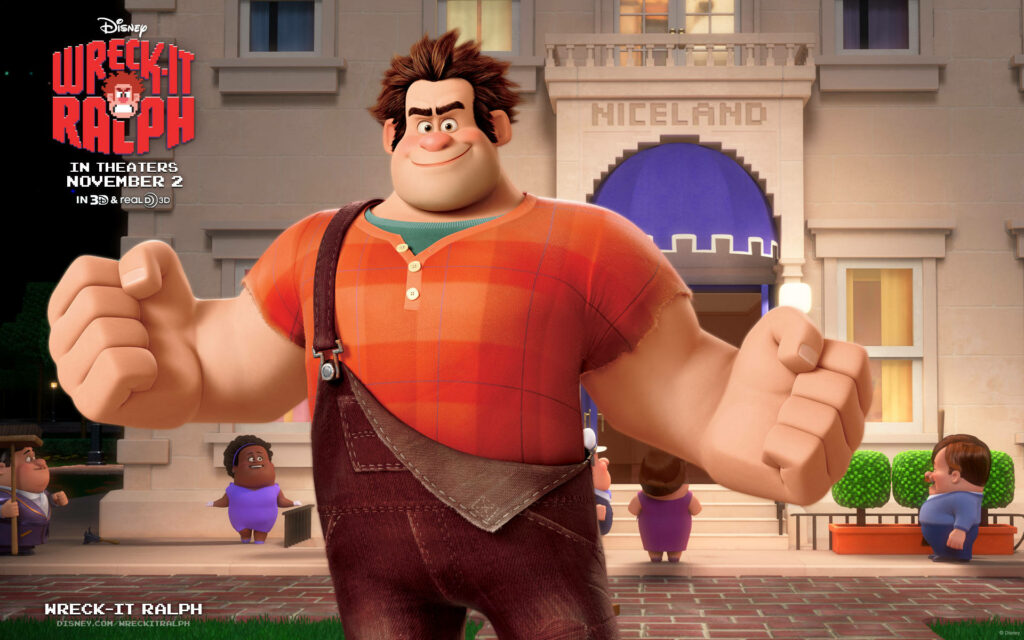 Wreck-It Ralph Wallpaper: Iconic Disney Scene at Niceland Apartments