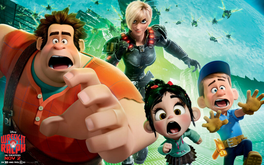 Wreck-It Ralph Wallpaper: Ralph, Vanellope & Friends in Action