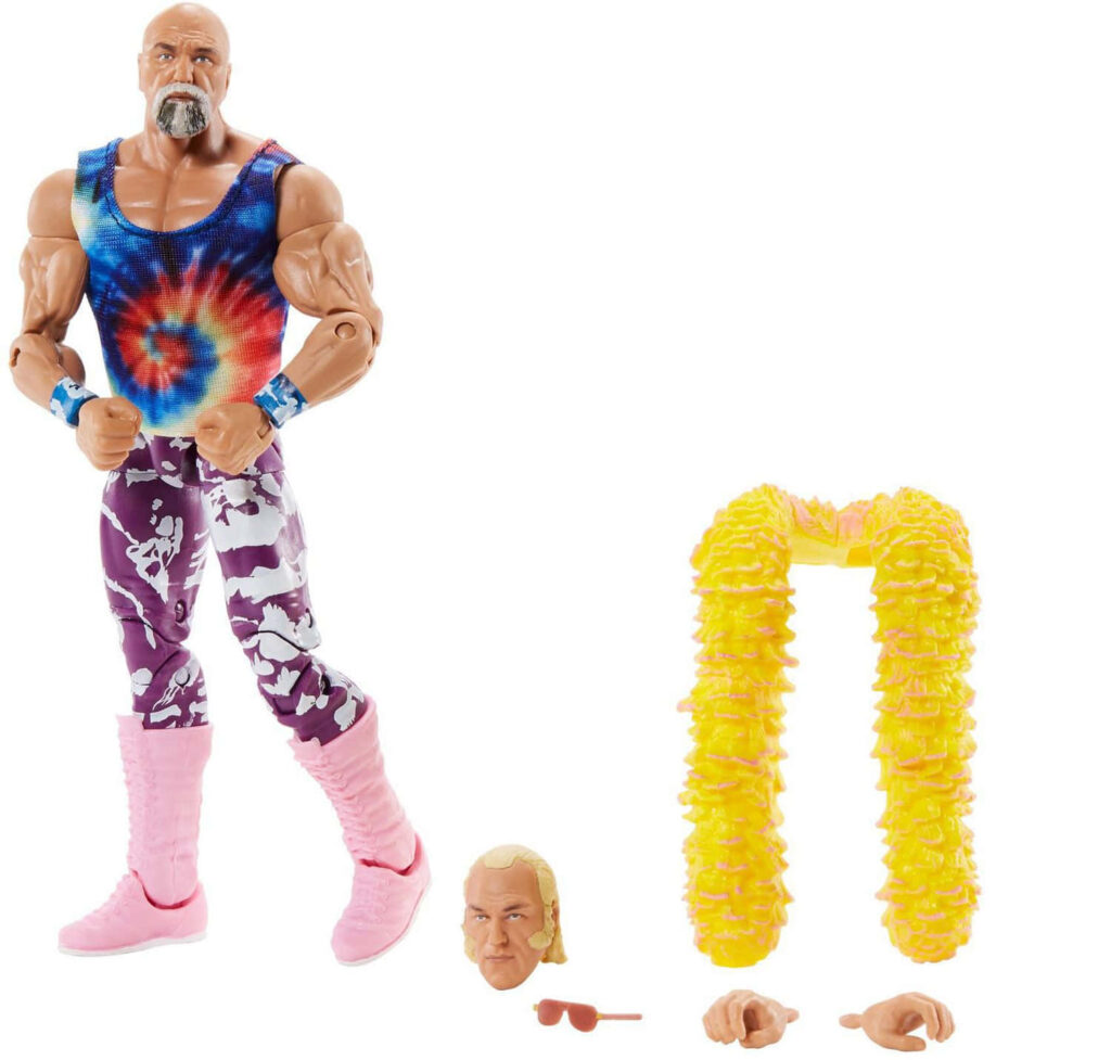 Wrestling Legend Billy Graham action figure with vibrant outfit and interchangeable accessories wallpaper