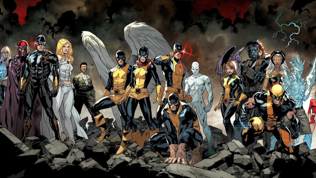 X-Men Team Wallpaper: Wolverine, Cyclops & Storm Unite for Battle