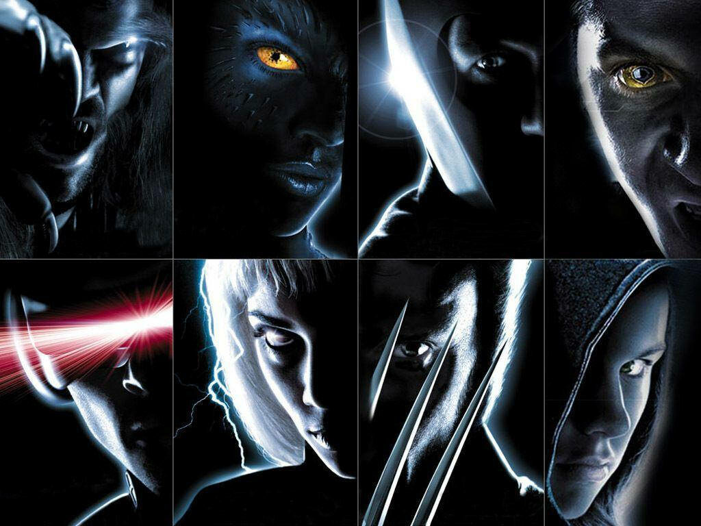 Stunning X-Men Wallpaper: Close-Up Collage of Iconic Heroes