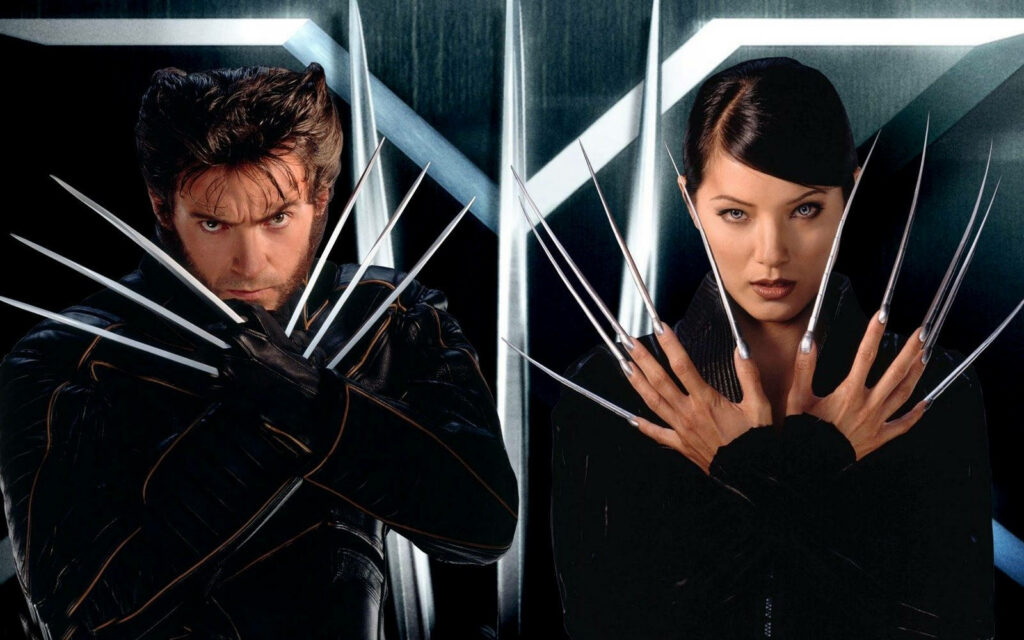 Epic X-Men Wallpaper: Wolverine & Lady Deathstrike Clash Background