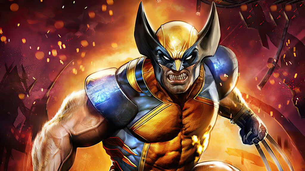 Marvellous Mutant: Wolverine Unleashed in QHD Marvel Comics Wallpaper