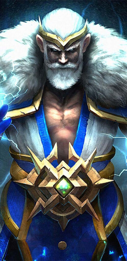 Zeus, the Electrifying Guardian of Dota 2: Unleashing Thunderbolts in the Battle Arena Wallpaper
