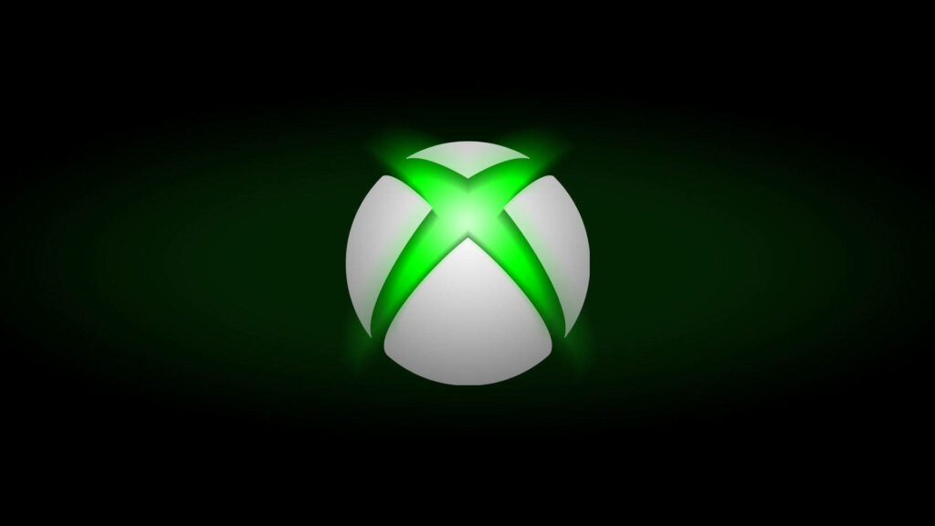 Green Glow: The Xbox Game Logo Wallpaper