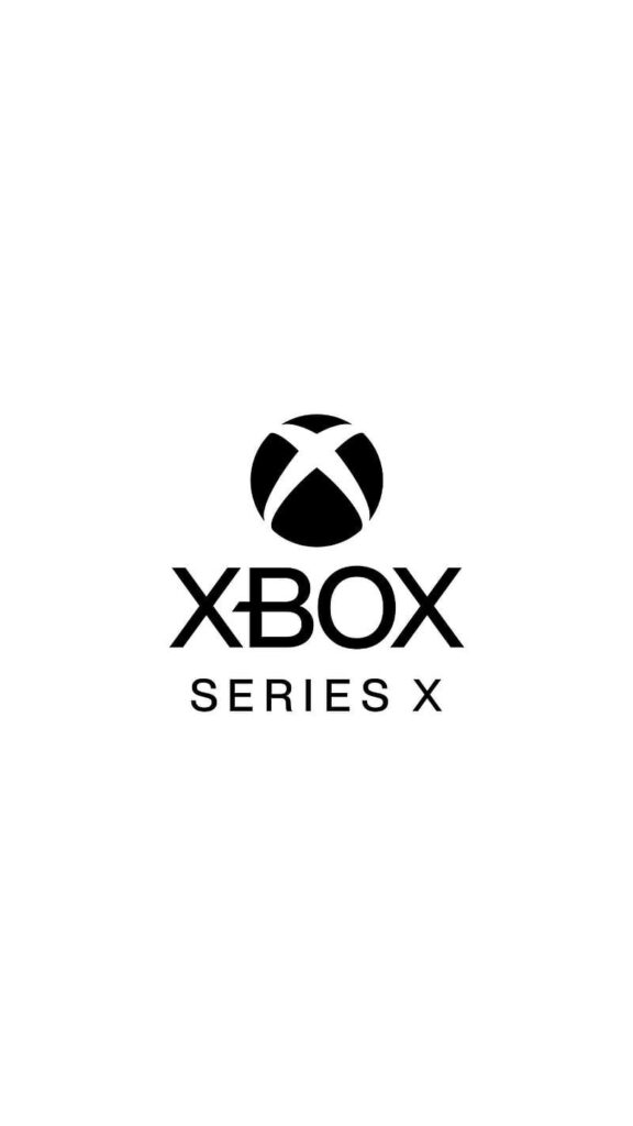 Xbox Series X Logo Gracefully Takes Center Stage on White Canvas Wallpaper