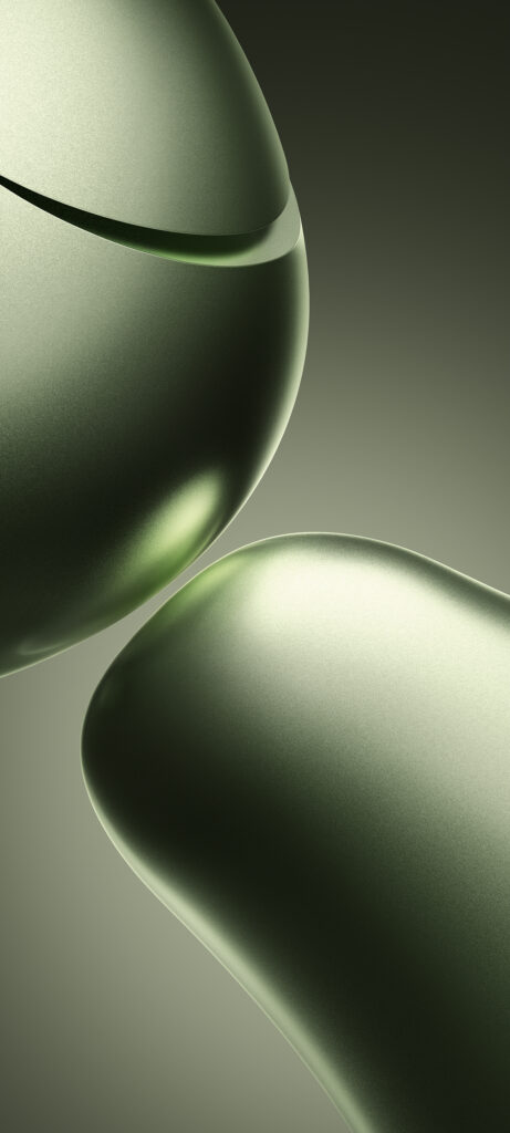 Tranquil Green Abstract Design - Xiaomi 14T Stock Wallpaper Background