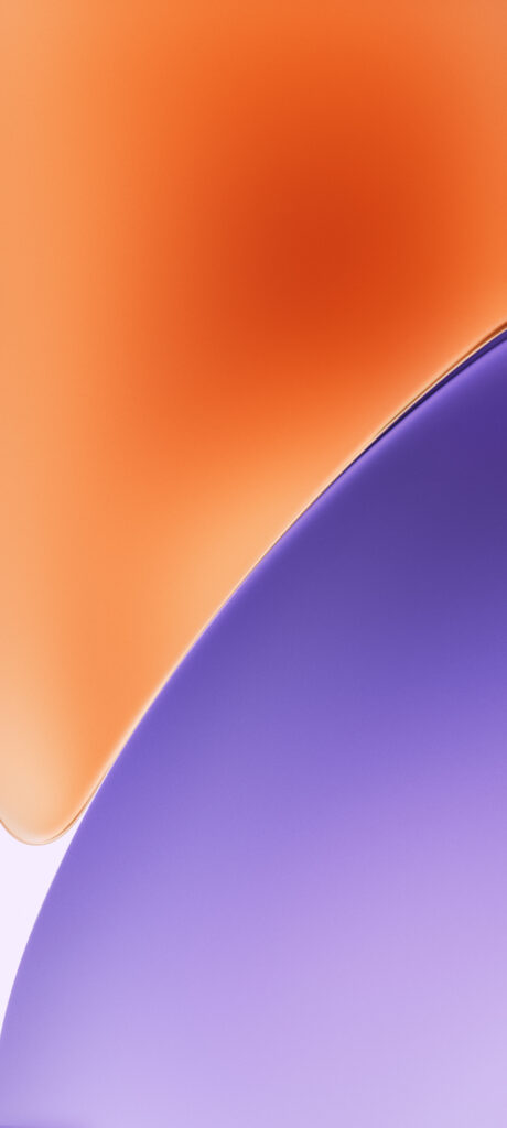 Minimalist Xiaomi 15 Wallpaper: Warm Orange & Cool Purple Gradient