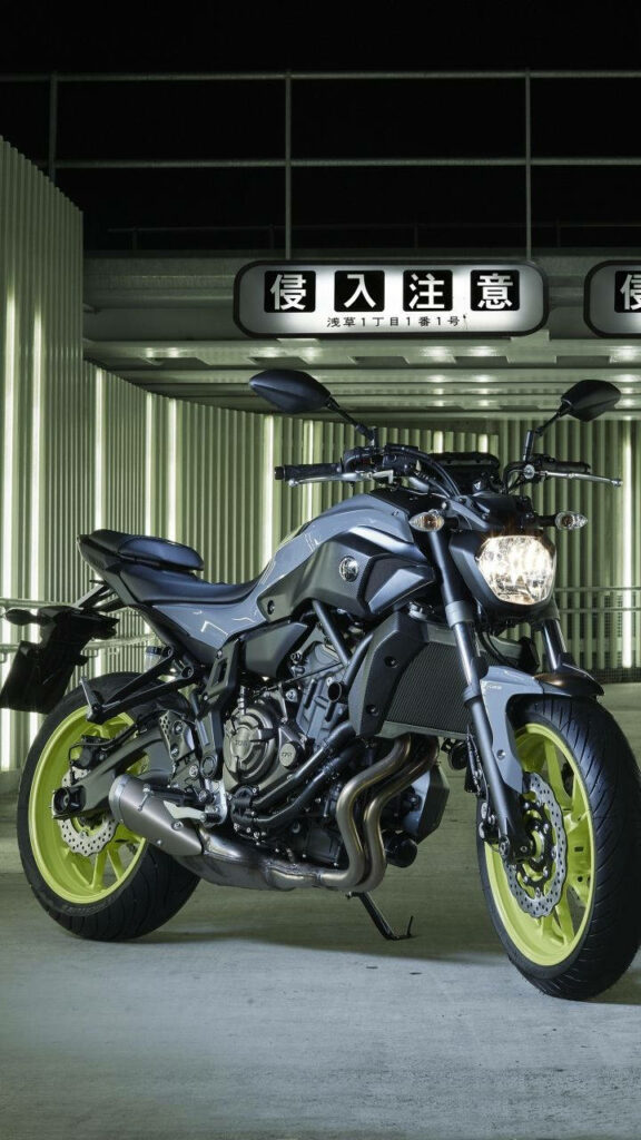 Yamaha MT-15 Wallpaper: Stylish Motorcycle with Futuristic Design