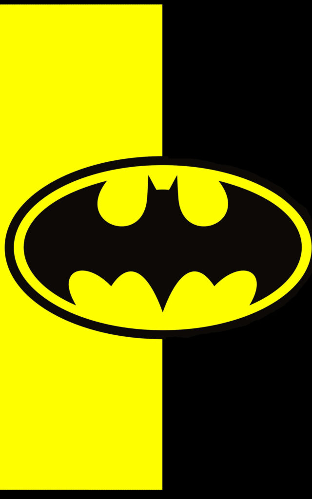 Yellow & Black: The Dark Knight's Batphone Art Wallpaper