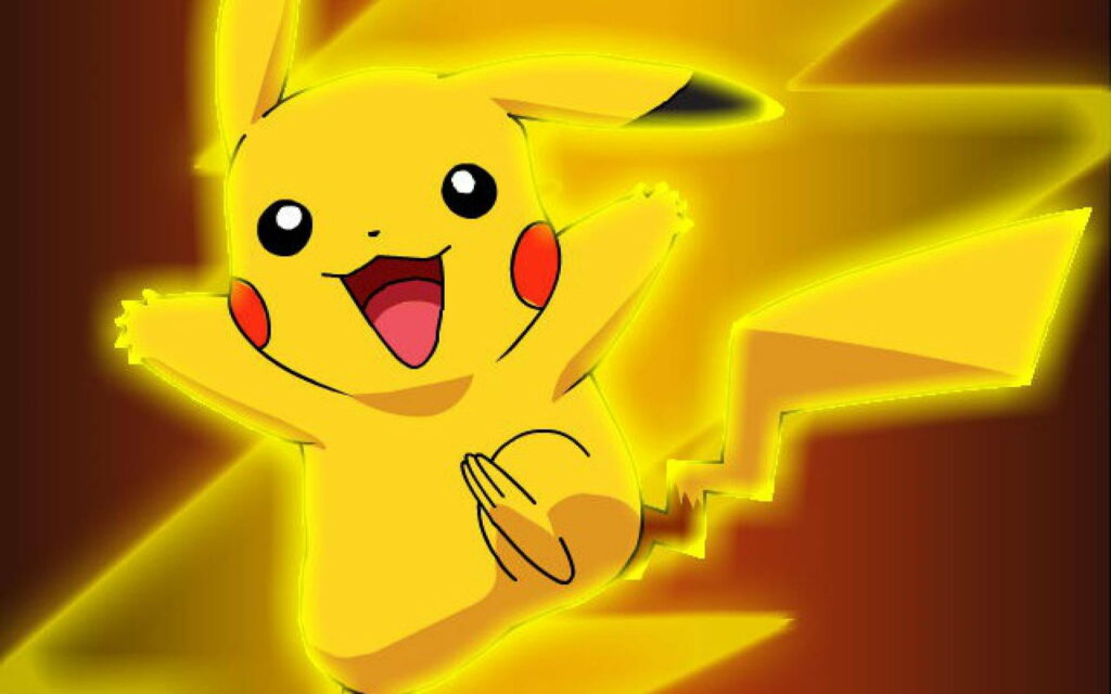 Electric Yellow Pikachu: A Stunning HD Illustration of the Iconic Pokémon Wallpaper