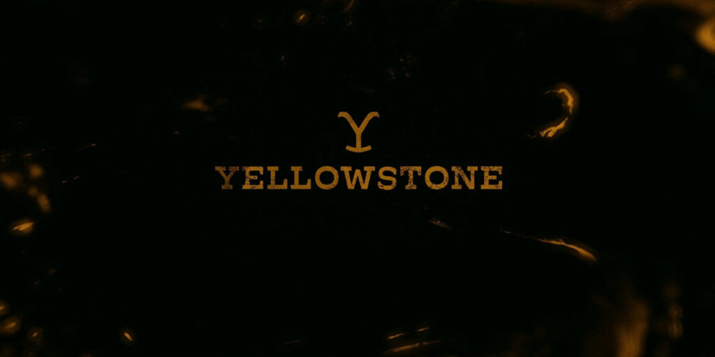 Yellowstone TV Show Wallpaper: Bold Y Symbol on Dark Rustic Background