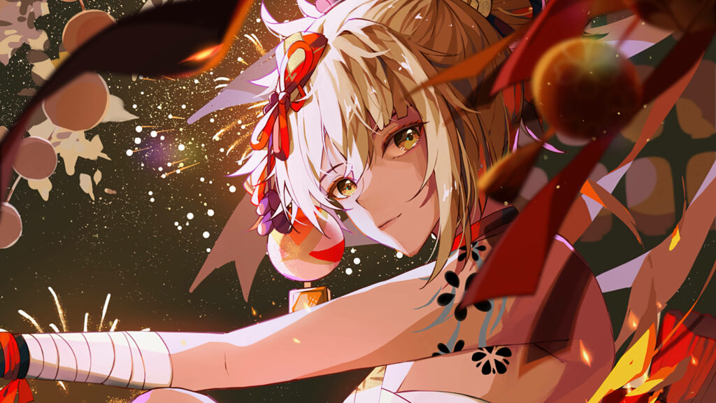 Yoimiya Genshin Impact Wallpaper: Vibrant & Detailed Background