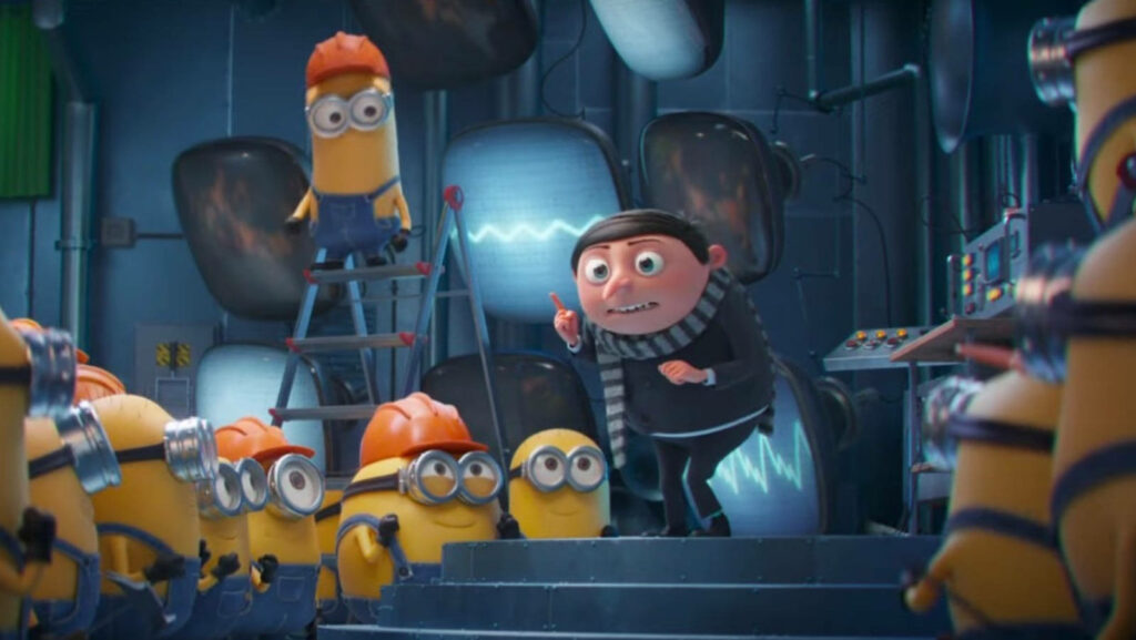 Fun Minions Wallpaper: Young Gru's High-Tech Lab Adventure!