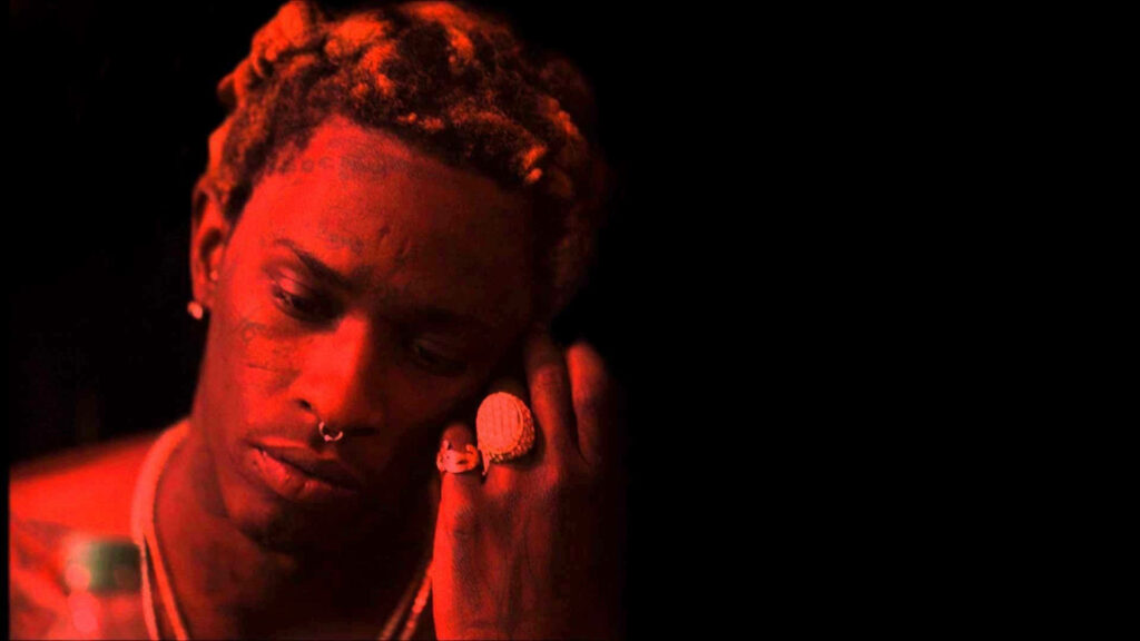 Young Thug Wallpaper: Unique Red-Filtered Aesthetic Background
