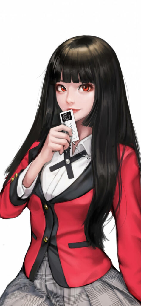 Yumeko Jabami Wallpaper: Captivating Kakegurui Anime Background
