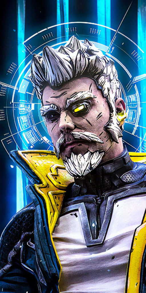 Dreamlike Portrait of Zane Flynt: The Enigmatic Hero amidst a Stunning Digital Background Wallpaper