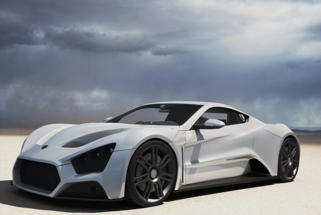 Zenvo ST1 Wallpaper: Denmark's First Supercar Against Dramatic Sky
