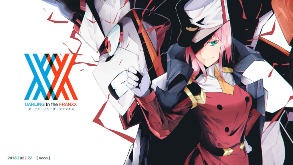 Dynamic Zero Two Wallpaper from Darling in the Franxx - Futuristic Art