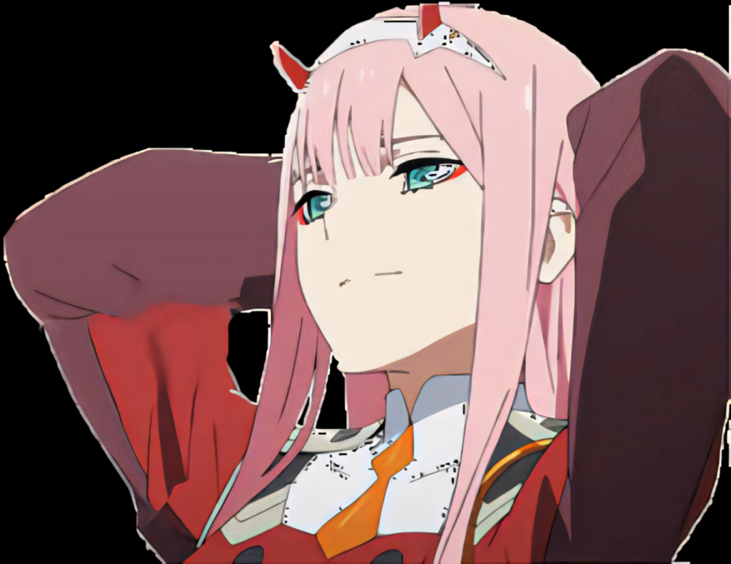 Zero Two Profile PNG Wallpaper | Darling in the Franxx Art