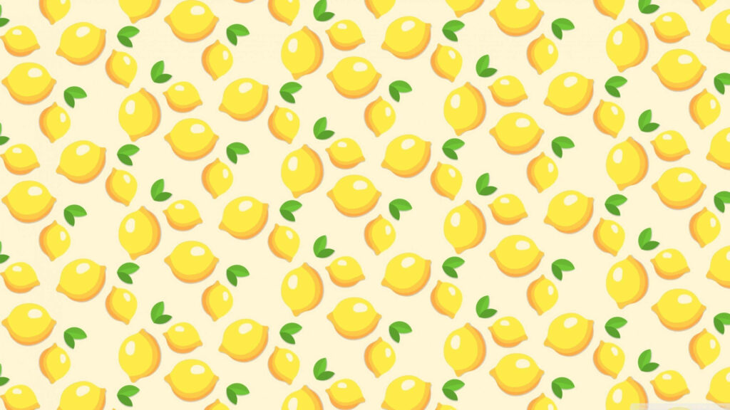 Zesty Lemons: Refreshing Summer Pattern for HD Wallpaper