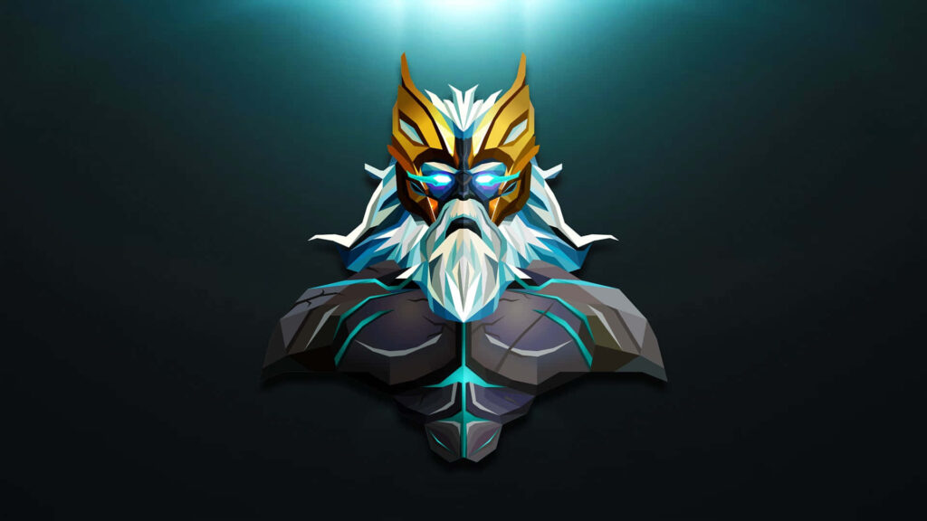 The Electrifying Might of Zeus: A Breathtaking Display of Dota 2's Legendary Hero in Stunning Digital Art Wallpaper