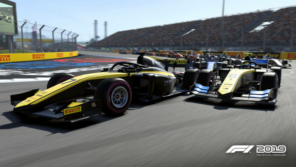 Thrilling Race Moments: Immersive F1 2019 Experience Captured Wallpaper