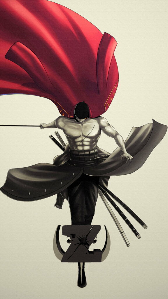Legendary Swordsman: Roronoa Zoro in One Piece - HD Phone Wallpaper