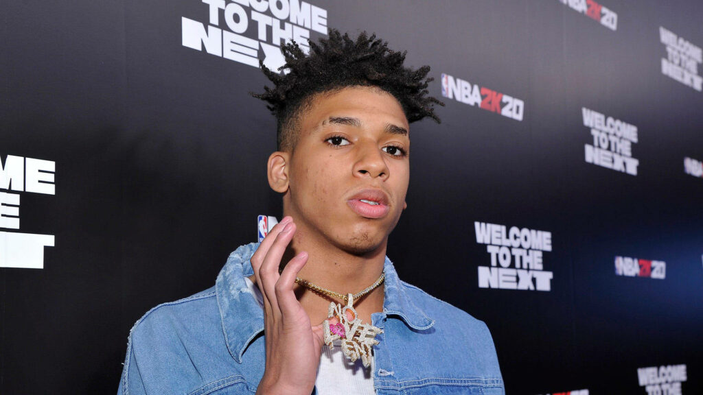 Rapper Nle Choppa Talks Hoops at NBA 2K2D Press Conference Wallpaper