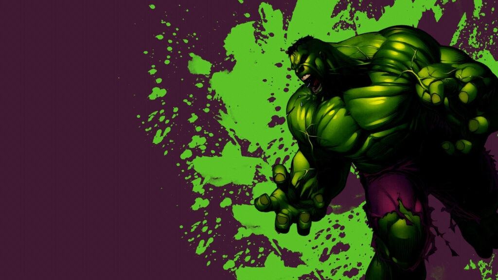Smashing Success: Incredible Hulk Wallpaper With Green Splatters